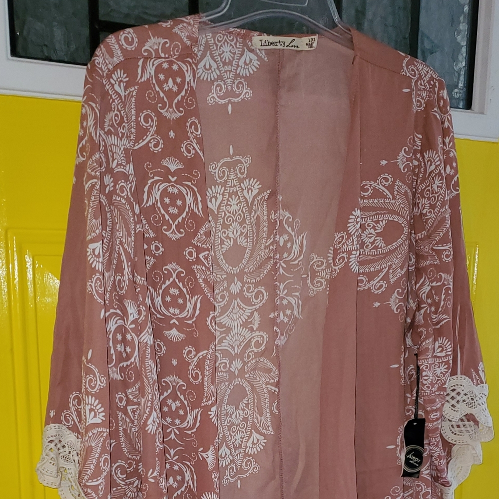 BNWT LIBERTY LOVE KIMONO WOMEN'S SZ 1X